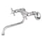 Kingston Brass KS115C Essex Two Handle Wall Mount Bathroom Faucet, Polished Chrome KS115C - alternate 1